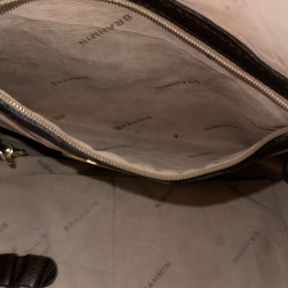 Brahmin EUC Kathleen leather and calf hair hobo bag - Picture 15 of 16